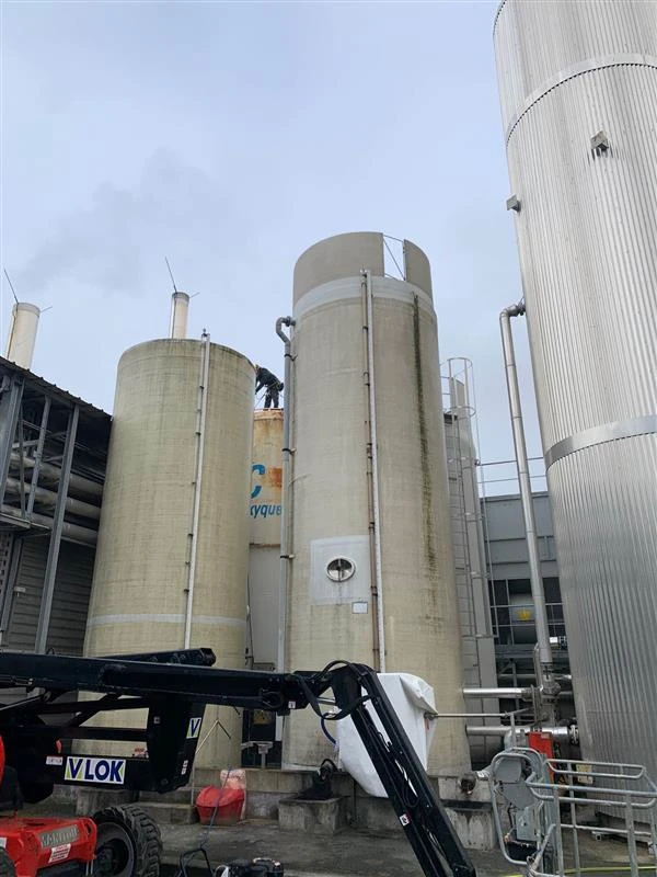 Intervention de cordistes MS Access pour un silo qui reprend des couleurs chez PROTECH LAV à Saint-Hermine (industrie) – 6